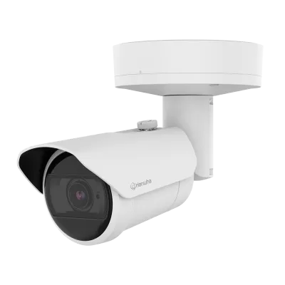 Hanwha - XNO-A8084R - Powered by WN9, Outdoor Network AI IR Vandal Bullet Camera, 5MP resolution @ 30FPS, 3.3~9.3mm (2.8x) (113°~47°) motorized varifocal lens, H.265/H.264/MJPEG codec, IR viewable length 40m (131.2ft), USB-C port for easy installatio