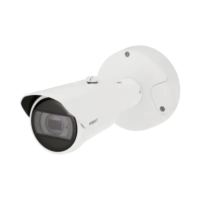 Hanwha - XNO-C9083R - Powered by WN7, Outdoor Network AI IR Bullet Camera, 4K resolution @ 30FPS, 4.4~9.3mm(2.1x) (112.1°~47.5°) motorized varifocal lens, Triple codec (H.265/H.264/MJPEG), IR viewable length 40m (131.2ft), USB port for easy installat
