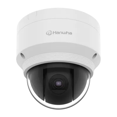 Hanwha - XNP-6120HW - Wisenet X powered by Wisenet 5 network outdoor PTZ camera, 2MP, Full HD(1080p) @ 60fps, 12X optical zoom lens (5.2mm ~62.4mm) (54.58º ~ 5.30º), Pan: 360° endless. Tilt: -5°~ 185°, triple codec H.265/H.264/MJPEG with WiseStream I