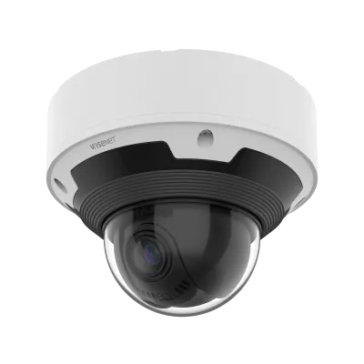 Hanwha - XNV-9083RZ - Powered by WN7, X-Plus series, Outdoor Network AI IR Vandal Dome Camera, 4K resolution @ 30FPS, 4.4~9.3mm (2.1x) (113°~47°) motorized varifocal lens, Remote lens adjustment (PTRZ), Triple codec (H.265/H.264/MJPEG), IR Viewable L