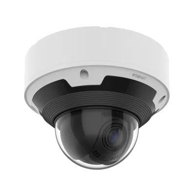 Hanwha - XNV-9083RZ - Powered by WN7, X-Plus series, Outdoor Network AI IR Vandal Dome Camera, 4K resolution @ 30FPS, 4.4~9.3mm (2.1x) (113°~47°) motorized varifocal lens, Remote lens adjustment (PTRZ), Triple codec (H.265/H.264/MJPEG), IR Viewable L