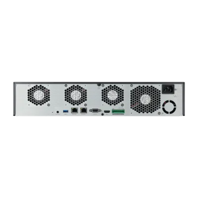 Hanwha - XRN-1620B2-12TB - 8K NVR (Intel based), 12TB RAW, 16 channels, H265,H264, MJPEG, 8 fixed internal SATA HDDs (10TB max per HDD), ARB (Automatic Recovery Backup), 140 Mbps recording / up to 32 Mbps playback, Dual stream recording, WiseStream t