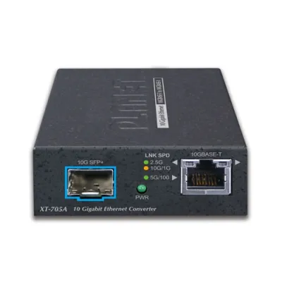 Planet - XT-705A - 10G/5G/2.5G/1G/100M Copper to 10GBASE-X SFP+ Media Converter