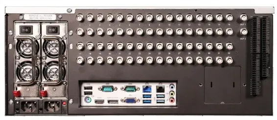 ExacqVision - 6408-360T-R4ZL - 324TB Z-Series Rackmount 4U Recorder with 8 IP Licenses 64 Channel Analog Inputs Ubuntu Linux 22.04 on SSD Exacqvision Professional Client