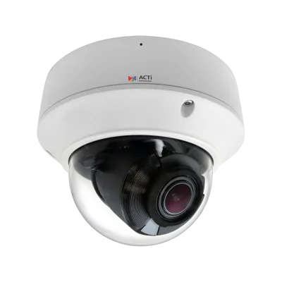 ACTi - Z810 - 8MP Zoom Outdoor Dome with D/N, Adaptive IR, Superior Wide Dynamic Range, SLLS, 4.3x Zoom Lens