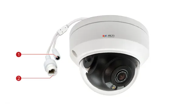 Acti - Z95 - 4MP Outdoor Mini Dome with D/N, Adaptive IR, Superior WDR, SLLS, Fixed Lens