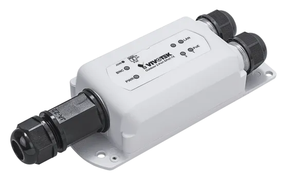 Vivotek - AP-FEX-0250-T - Ethernet Power over Coaxial DC in Tx Module, 1xBNC,2xFE RJ45