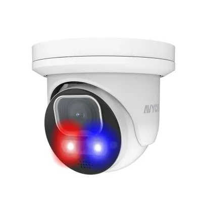 AVYCON - AVC-NUE41M - 4 Megapixel Network IP Dome Camera with 3-10mm Lens, White