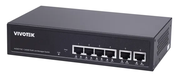 Vivotek - AW-GEL-105A-110 - 2xGE bt 90W PoE+6xGE 30W PoE+1xGE UTP+1xGE SFP LiteManSwitch