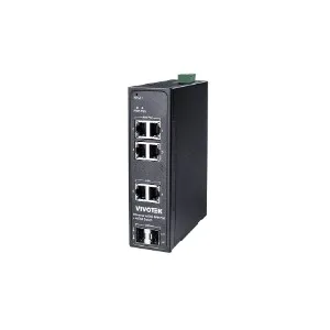Vivotek - AW-IHB-0800 - Industrial 4xGE 90W bt PoE + 2xGE UTP + 2xGE SFP Media Convt