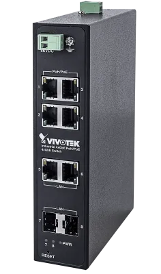 Vivotek - AW-IHH-0800 - Industrial 4xGE 95W PoH/PoE + 2xGE UTP + 2xGE SFP Switch