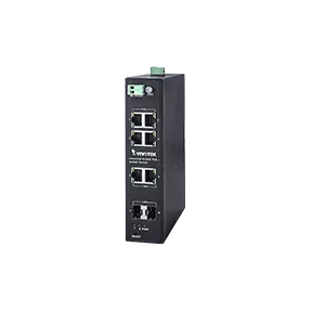 Vivotek - AW-IHT-0800 - Industrial Media Converter: 4xGE PoE + 2xGE UTP + 2xGE SFP