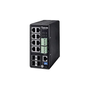 Vivotek - AW-IHT-1271 - Industrial VivoCam L2 Managed PoE Switch,8xGE PoE + 4xGE SFP