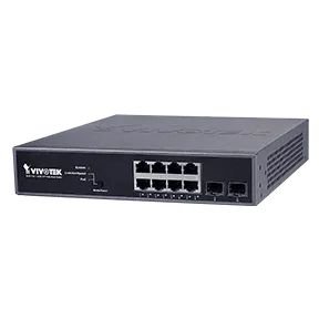 Vivotek - AW-GEV-104B-130 - 8xGE PoE+2xGE SFP Web Smart Managed Switch, NetworkView 130W