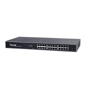 Vivotek - AW-GEV-264B-370 - 24xGE PoE+2xGE SFP Web Smart Managed Switch,NetworkView 370W
