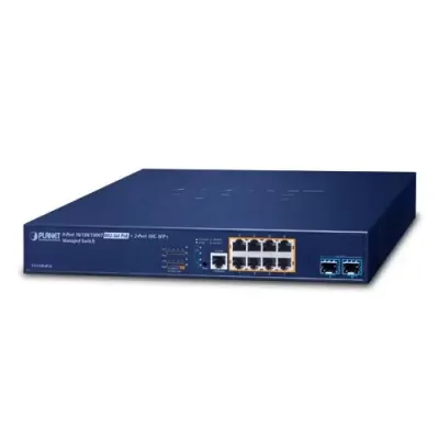 Planet - GS-6320-8P2X - L3 8-Port 10/100/1000T 802.3at PoE + 2-Port 10G SFP+ Managed Switch