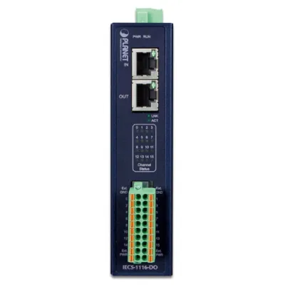 Planet - IECS-1116-DO - Industrial EtherCAT Slave I/O Module with Isolated 16-ch Digital Output (-40 to 75 C)