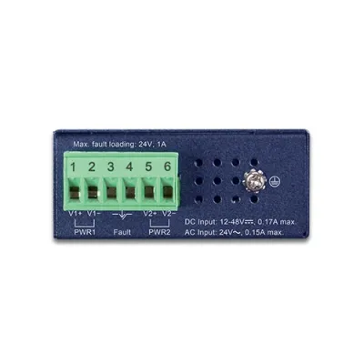 Planet - ISW-500T - IP30 Compact size 5-Port 10/100TX Fast Ethernet Switch (-40~75 degrees C),UL certified