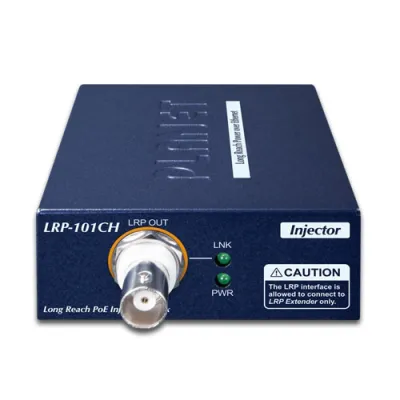 Planet - LRP-101CH -  1-Port Long Reach POE over Coax Injector, -20 to 70 Degree C, up to 1KM 