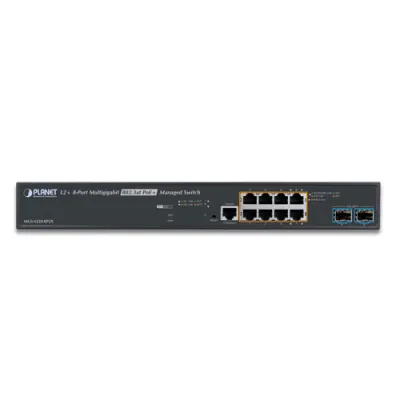 Planet - MGS-5220-8P2X - L2+ 8-Port 2.5G 802.3at PoE + 2-Port 1G/10G SFP+ Managed Multi-Gigabit Switch