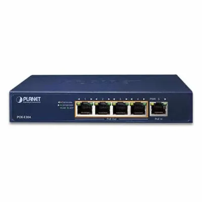 Planet - POE-E304 - 1-Port 95W 802.3bt PoE++ to 4-Port 802.3af/at Gigabit PoE Extender