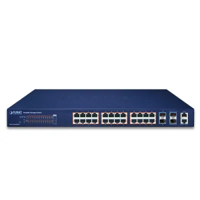 Planet - SGS-5240-24P4X - Layer 2+ 24-Port 10/100/1000T 802.3at PoE + 4-Port 10G SFP+ Stackable Managed Switch