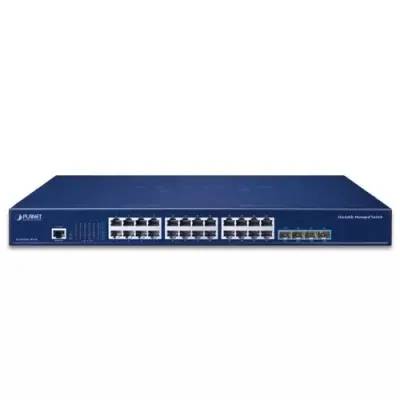 Planet - SGS-6310-24T4X - Layer 3 24-Port 10/100/1000T + 4-Port 10G SFP+ Stackable Managed Switch with Dual AC Redundant Power