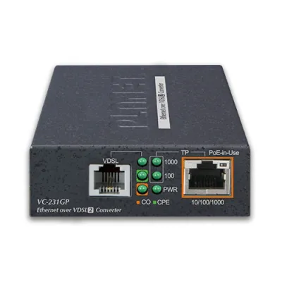 Planet - VC-231GP - 1-Port 10/100/1000T 802.3at PoE+ Ethernet to VDSL2 Converter