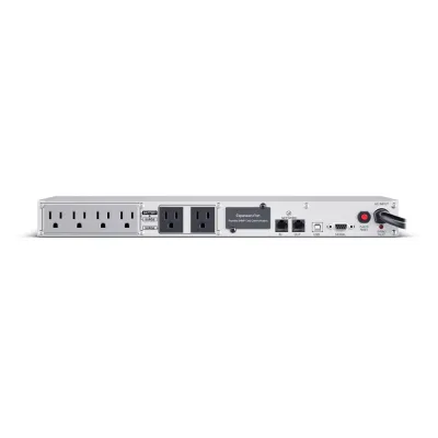 Cyber Power - CP700PFCRM1U - 700VA/400W 1U Rackmount UPS, 6 NEMA 5-15R Outlets, NEMA 5-15P Plug, 10 Ft. Cord