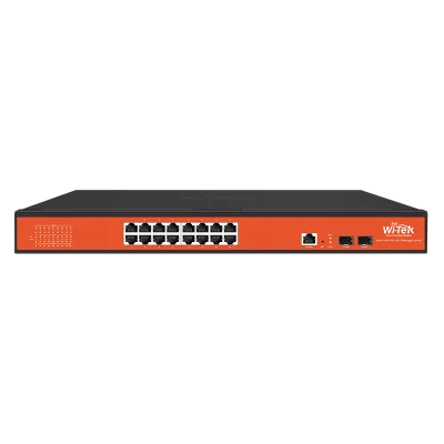 Wi-Tek - WI-MS318GF - 16GE+2SFP uplink Full Giga SNMP Managed Ethernet Switch