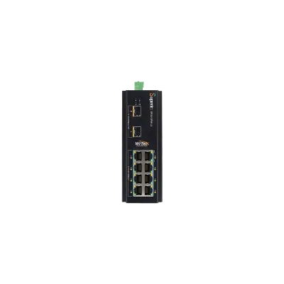 Wi-Tek - SP3010FM-L2 - 8GE+2*2.5G SFP  Fiber Uplink L2 Managed Industrial PoE Switch with 8Port PoE