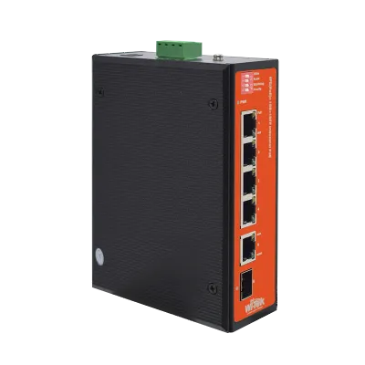 Wi-Tek - WI-PS206GF-I - Fiber Uplink Industrial PoE Switch 4 Port