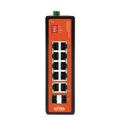Wi-Tek - WI-PS212GF-I - Hardened PoE Switch