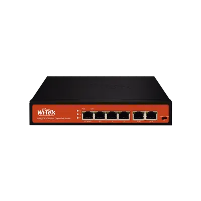 Wi-Tek - WI-PS305G - 4GE+2GE uplink Full Giga 802.3af/at PoE Switch with 4Port PoE
