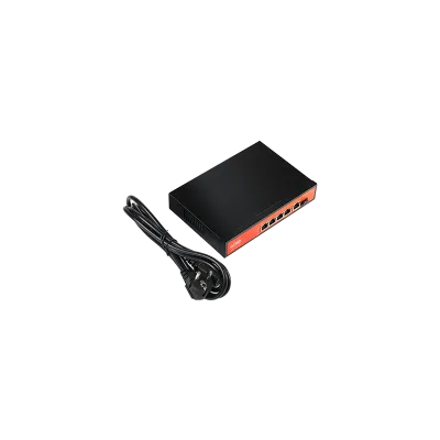 Wi-Tek - WI-PS305GF - 4GE+1GE+1SFP Fiber 802.3af/at PoE Switch with 4Port PoE
