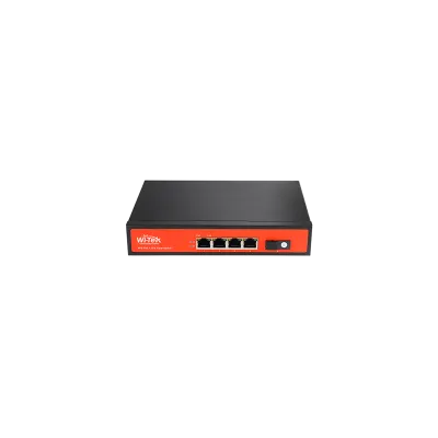 Wi-Tek - WI-PS105F - 4FE+1SC Fiber 802.3af/at PoE Switch with 4Port PoE