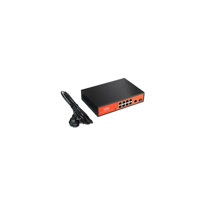 Wi-Tek - WI-PS110F - 8FE+1Giga Combo SFP 802.3af/at PoE Switch with 8Port PoE