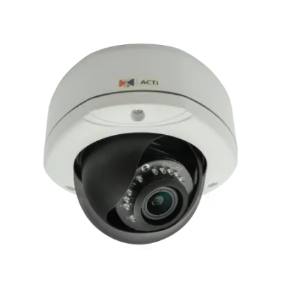 ACTi - E82 - 3 Megapixel Outdoor IR Network Vandal Dome Camera, 2.8-12mm Lens