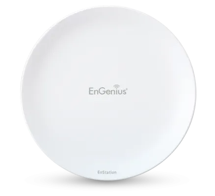 EnGenius - EnStationAC - 11ac, 2x2 MIMO Outdoor IP55-Rated, High-Powered 26dBm, Single-Band, Managed AP with Integrated 19dBi Directional antennas, 2 GBE Ports, PoE pass-through on secondary port, PoE Compliant, speeds up-to 867Mbps on 5 GHz. managea