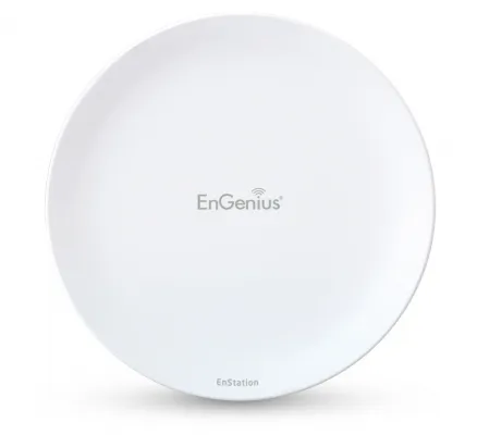 EnGenius - EnStation5-AC - 11ac Wave2, 2x2 MU-MIMO Outdoor IP55-Rated, High-Powered 26dBm, Single-Band, Managed AP with Integrated 19dBi Directional antennas, 2 GBE Ports, Proprietary PoE, speeds up-to 867Mbps on 5 GHz. manageable via EnGenius switch