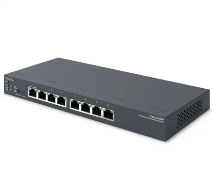 Engenius - EWS2908P - Managed Gigabit 802.3af Compliant 55W PoE 8 Port Network Switch