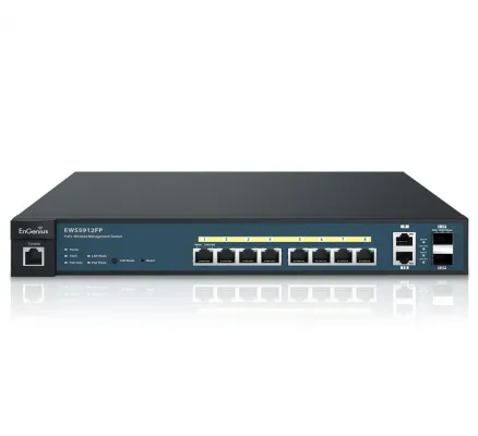 Engenius - EWS5912FP - 8-Port Managed Gigabit 130W PoE+ Switch