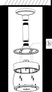 Geovision - 81-MT11600-0001 - GV-MOUNT Pendant Mount for GV-GDR4900