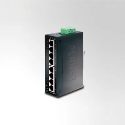 Planet - IGS-801T - IP30 Slim type 8-Port Industrial Gigabit Ethernet Switch (-40 to 75 degree C)