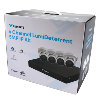 Luminys - K54-4D1A2 - 4 Channel 4 x 5MP LumiDeterrent IP Bundle Cameras