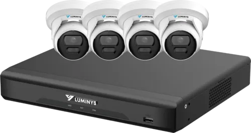 Luminys - K54-4D1A2 - 4 Channel 4 x 5MP LumiDeterrent IP Bundle Cameras