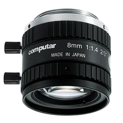 Computar - M0814-MP2 - 1.5 MP Iris & Focus Machine Vision Lens, 8mm 