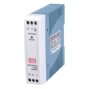 Vivotek - MDR-10-12 - 10W Single Output Industrial DIN Rail Power Supply, 12V