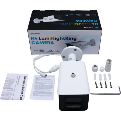 Luminys - N4B-4VA2 - 4MP Network LumiNightKing Bullet Camera with 2.8 mm Lens, White-light LEDs