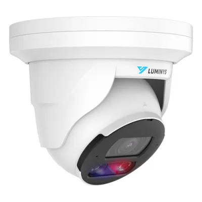 Luminys - N5T-4DA2 - 4MP Network LumiDeterrent Turret Camera with 2.8 mm Lens, IR, White-lights, Dual-mode